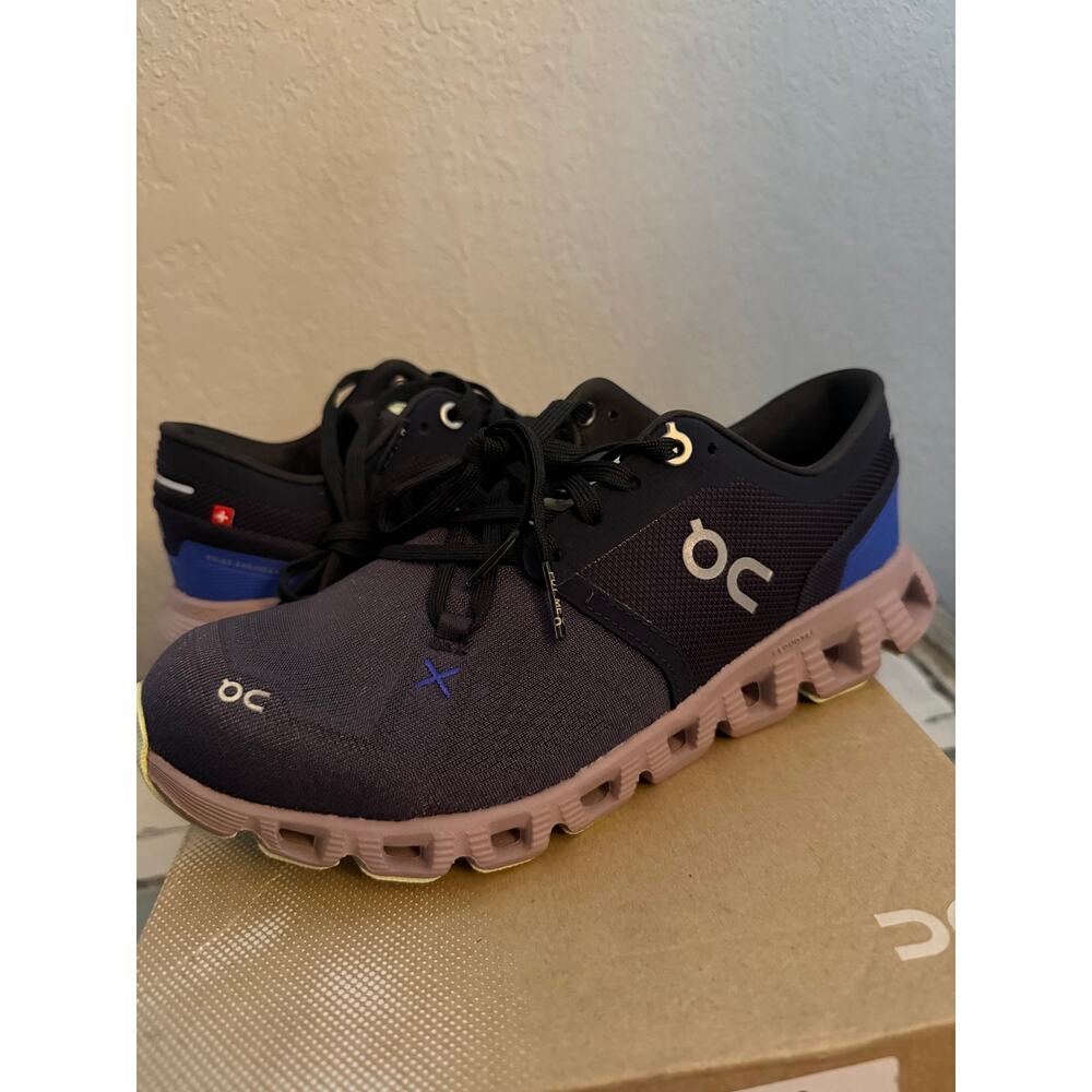 On Cloud X 3 Womens 6, Midnight Heron